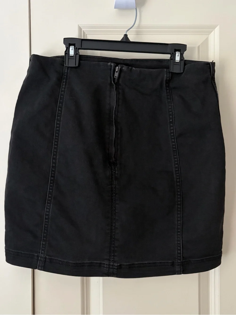 Free People Modern Femme Denim Black Skirt